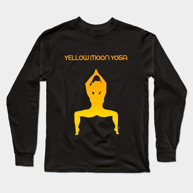 Yellow Moon Yoga Transparent Yellow Long Sleeve T-Shirt by yellowmoonyoga